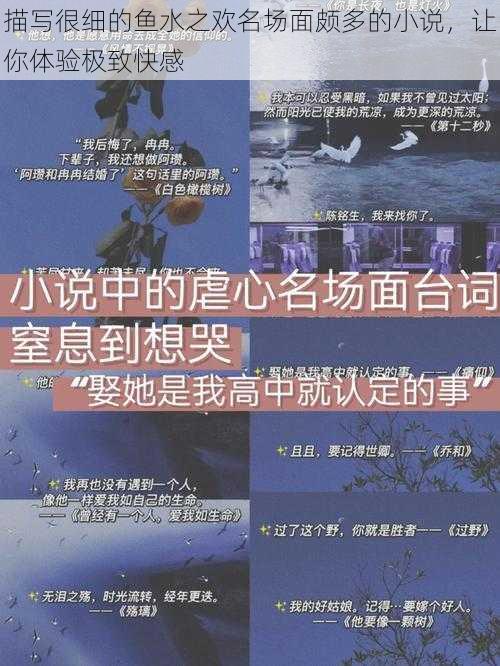 描写很细的鱼水之欢名场面颇多的小说,让你体验极致快感