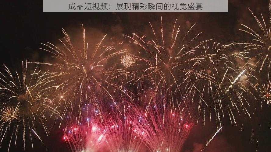 成品短视频:展现精彩瞬间的视觉盛宴