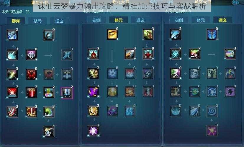 诛仙云梦暴力输出攻略:精准加点技巧与实战解析