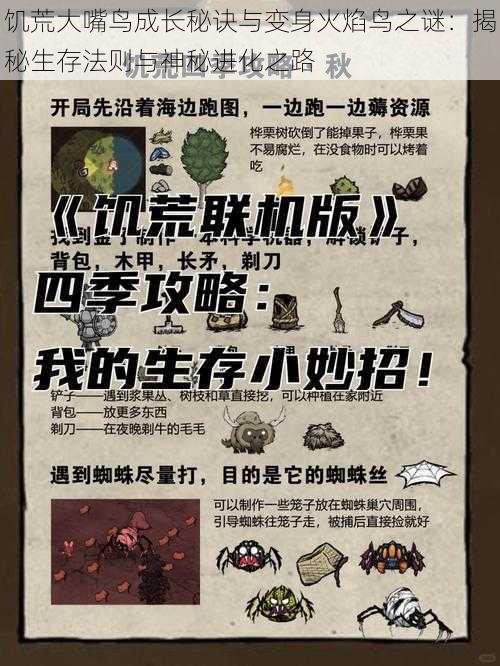 饥荒大嘴鸟成长秘诀与变身火焰鸟之谜:揭秘生存法则与神秘进化之路