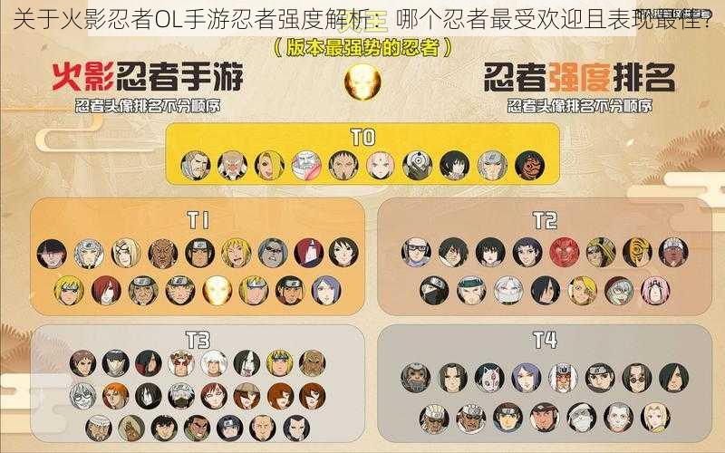 关于火影忍者OL手游忍者强度解析:哪个忍者最受欢迎且表现最佳?