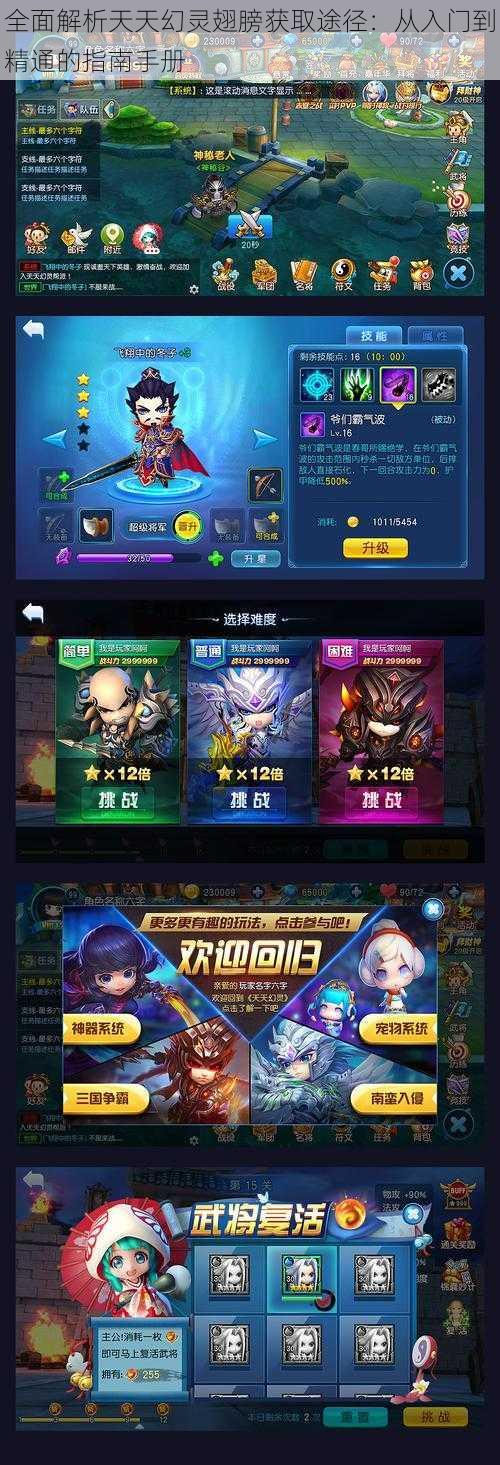 全面解析天天幻灵翅膀获取途径:从入门到精通的指南手册