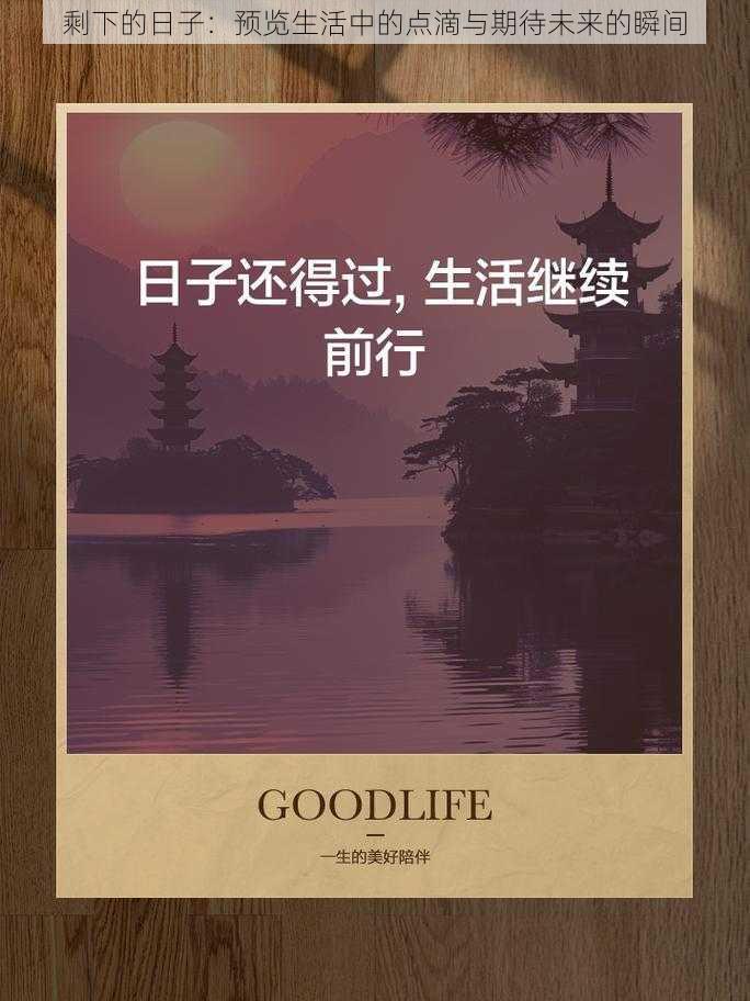 剩下的日子:预览生活中的点滴与期待未来的瞬间