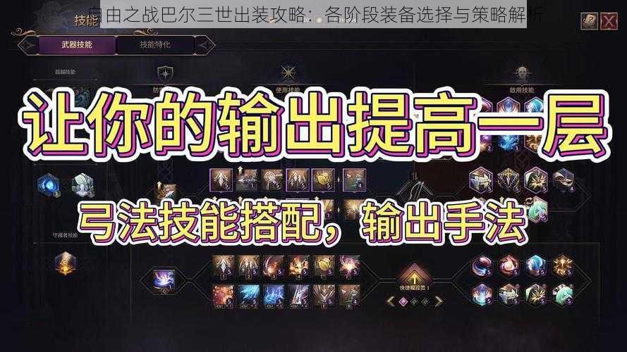 自由之战巴尔三世出装攻略:各阶段装备选择与策略解析
