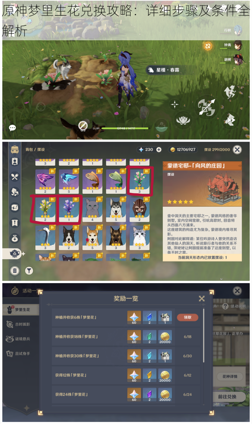 原神梦里生花兑换攻略:详细步骤及条件全解析